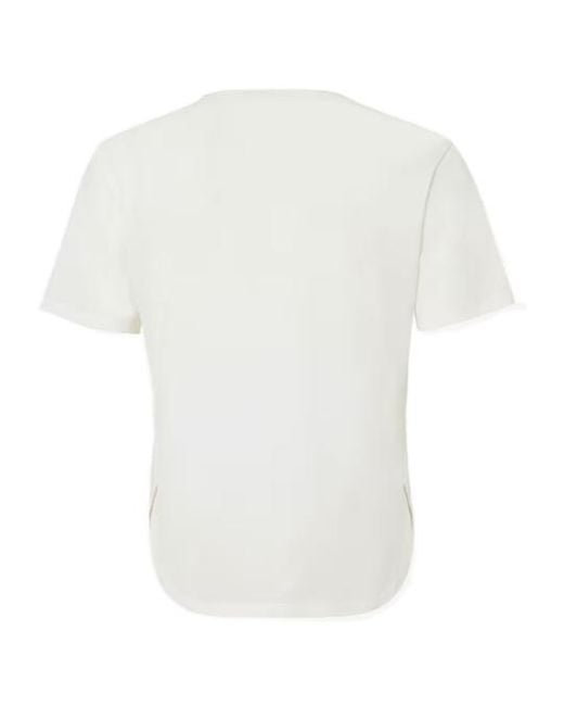 Fendi White Ivory Jersey T-Shirt With Ti Amo Print