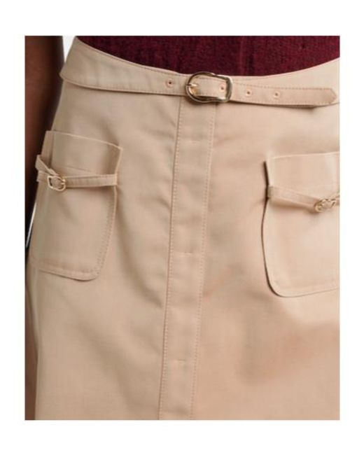 Dorothee Schumacher Natural Luxury Layer Belted Cotton-Blend Midi Skirt