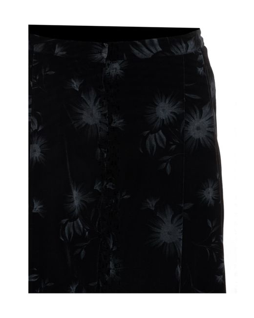 Pinko Black Ducato Floral-Print Trousers