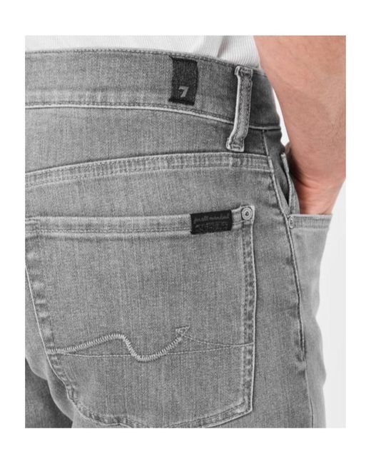 7 For All Mankind Gray Belt Loops Jeans for men