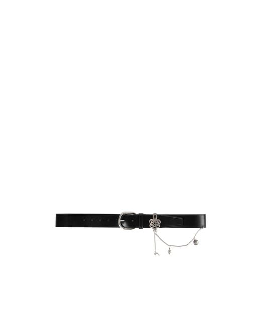 Ann Demeulemeester White Ranja 4 Cm Belts With Charms