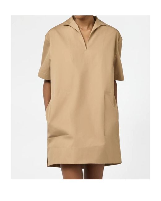 Tod's Natural Short-Sleeved Dress