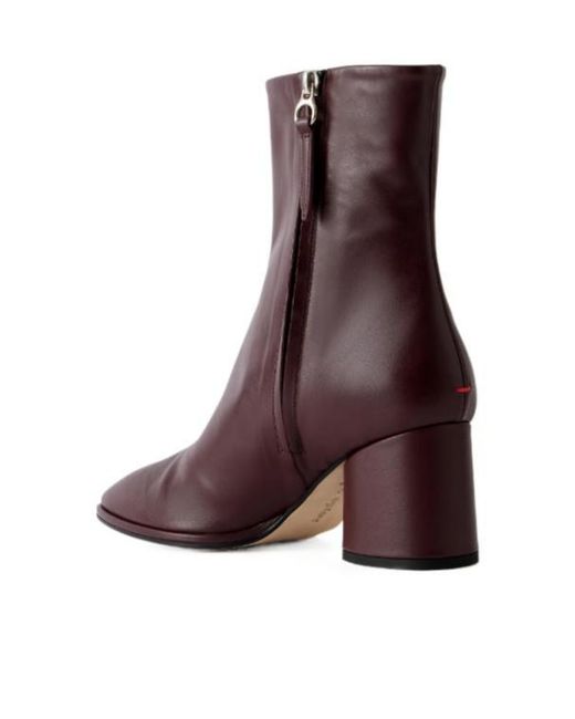 Aeyde Brown Leather Ankle Boots