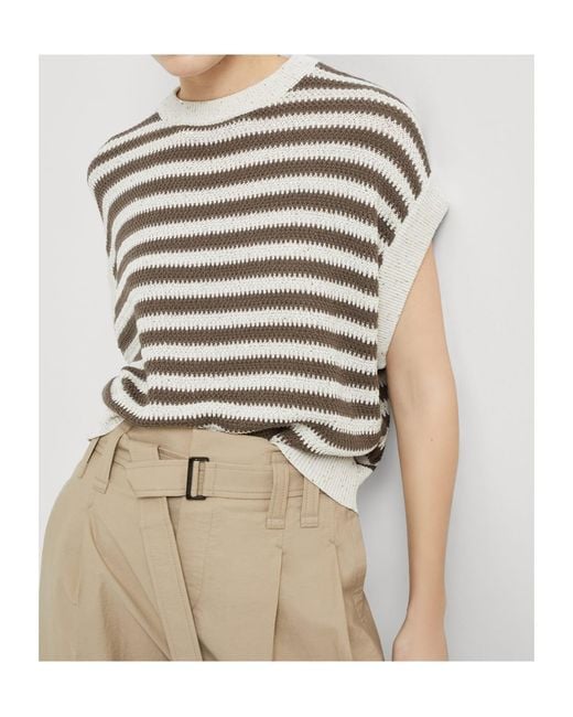 Brunello Cucinelli Gray Dazzling T-Shirt