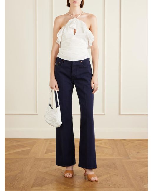Isabel Marant White Djimia Ruffled Vest