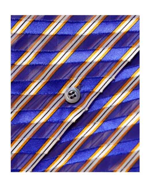 Dries Van Noten Purple Clavelly Striped Shirt