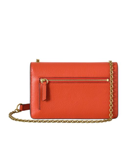 Mulberry Red Flap Small Shoulder Bag