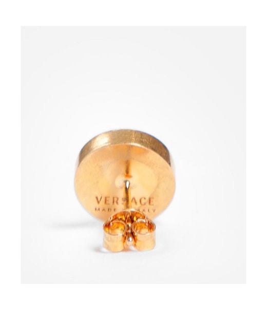 Versace Metallic Medusa Stud Earrings for men
