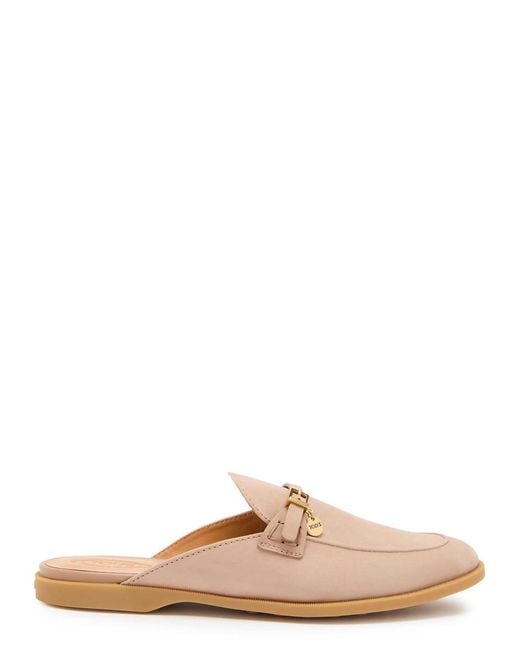 Tod's Brown Slip-On Sandals