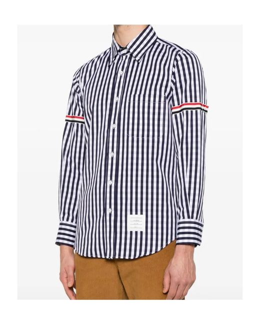 Thom Browne Blue Stripes Shirts for men