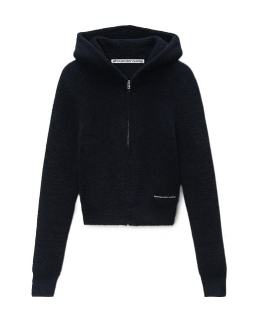 Alexander Wang Blue Zip-Up Hoodie