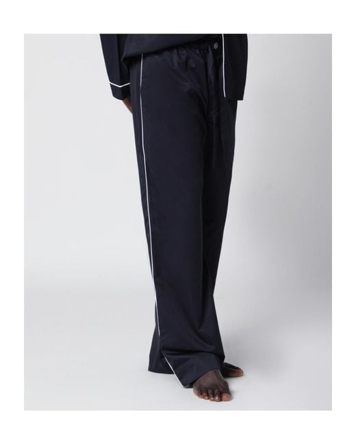 Tekla Blue Pocket Casual Pants for men