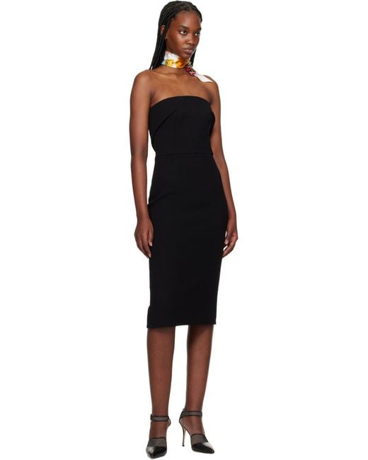 Dolce & Gabbana Black Tube Top Dress