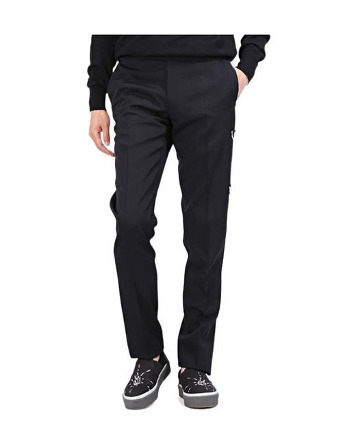 Dior Blue Pocket Design Casual Pants for men