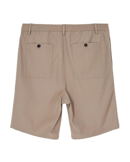 AMI Gray Logo Shorts for men