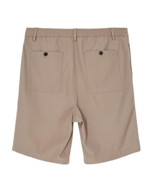 AMI Gray Logo Shorts for men