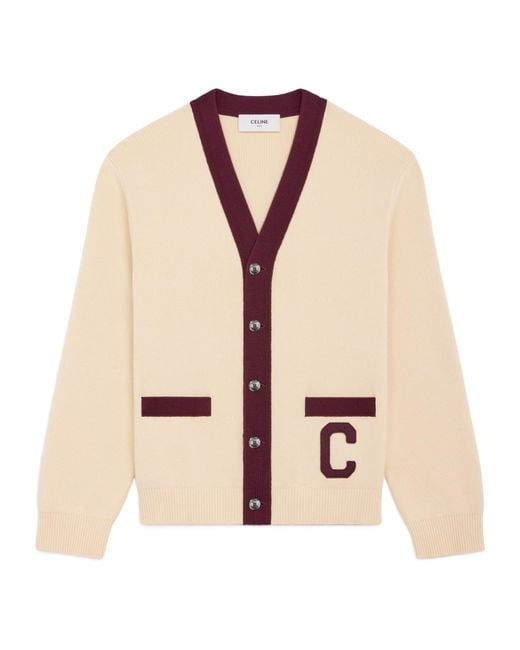 Céline Natural College Cardigan for men