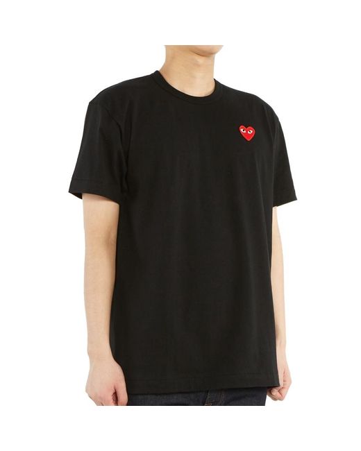 COMME DES GARÇONS PLAY Blue Logo T-Shirt for men