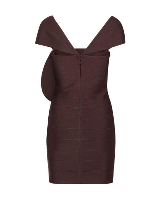 ROTATE BIRGER CHRISTENSEN Purple Rose Cap-Sleeve Mini Dress Dark