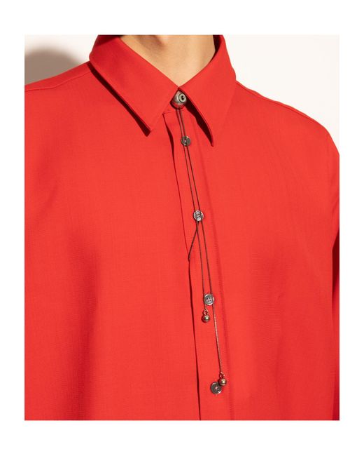 Lemaire White Cat Eye Rattle Bolo Tie Necklace for men