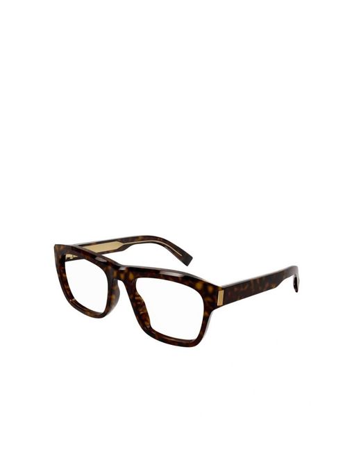 Dunhill White Tortoiseshell-Effect Square-Frame Glasses for men