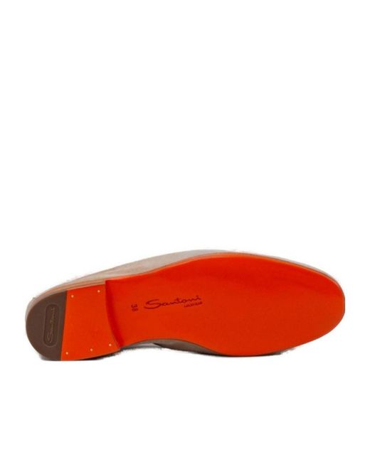 Santoni Brown Carla Loafers