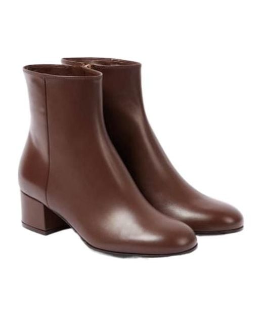 Gianvito Rossi Brown Simple Comfort Ankle Boots