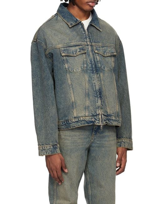 Represent Blue R4 Denim Jacket for men