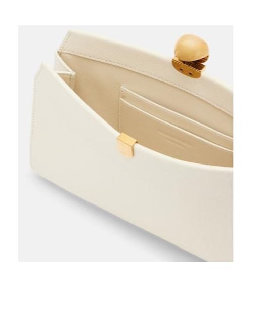 Nour Hammour Natural Lou Leather Clutch