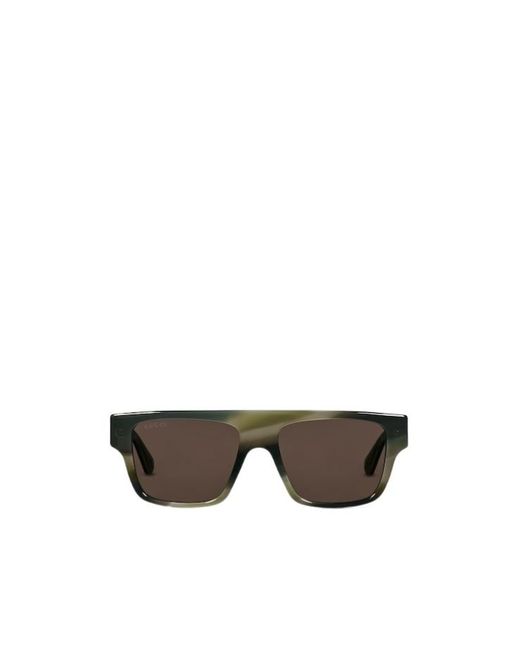 Gucci Multicolor Rectangular Frame Sunglasses for men