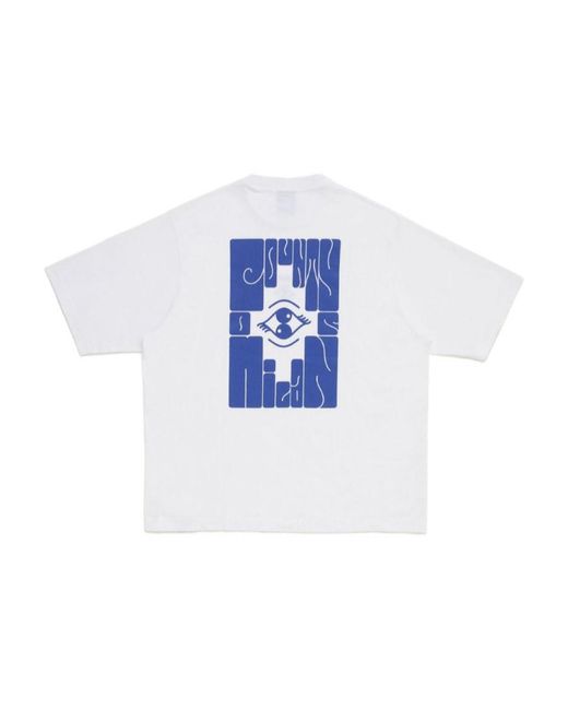 Marcelo Burlon White Logo-Embroidered Cotton T-Shirt for men