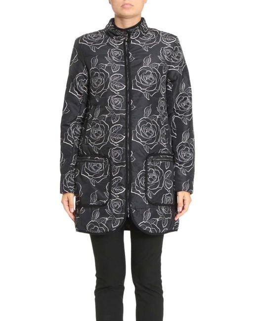 Armani Jeans Black Long Cotton-Padded Suit With A Hat