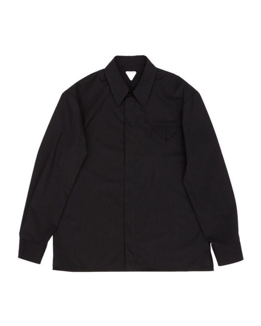 Bottega Veneta Black Fine Shirt for men