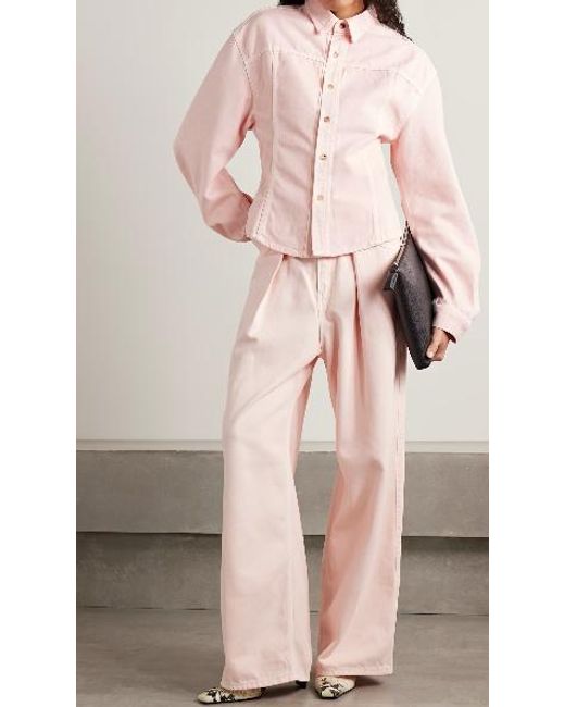 Haikure Pink Candy Pleated Boyfriend Jeans