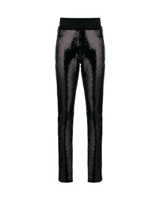 Chiara Ferragni Black Sequinned Skinny Trousers