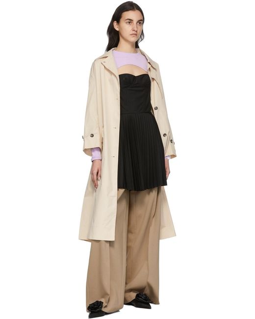 ROKH Black Strapless Dress