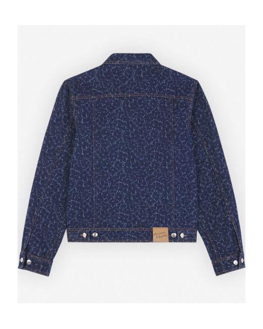 Maison Kitsuné Blue Maison Kitsuné Buttoned Denim Jacket for men