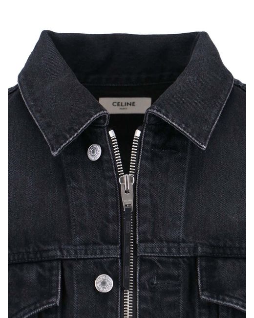 Céline Black Trucker Jacket for men