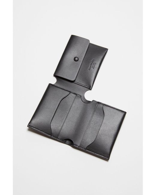 Acne Black Folded Card Holder for men