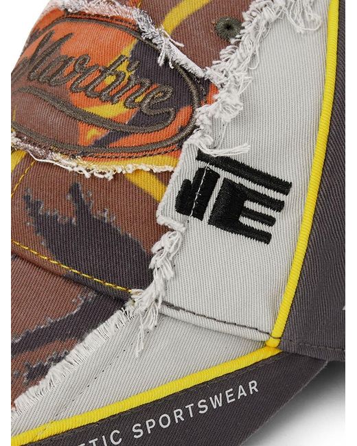 Martine Rose Brown Collage Distressed Cap for men