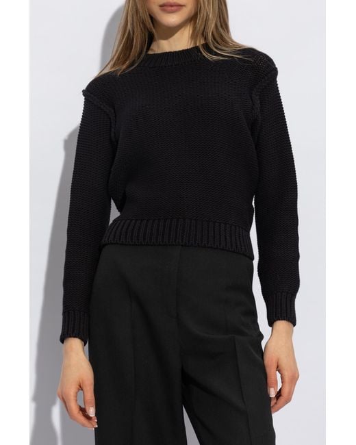 A.P.C. Black Crewneck Knitted Jumper