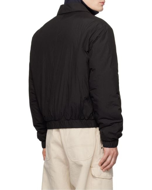 AMI Black Ami De Coeur Zip-Up Jacket for men