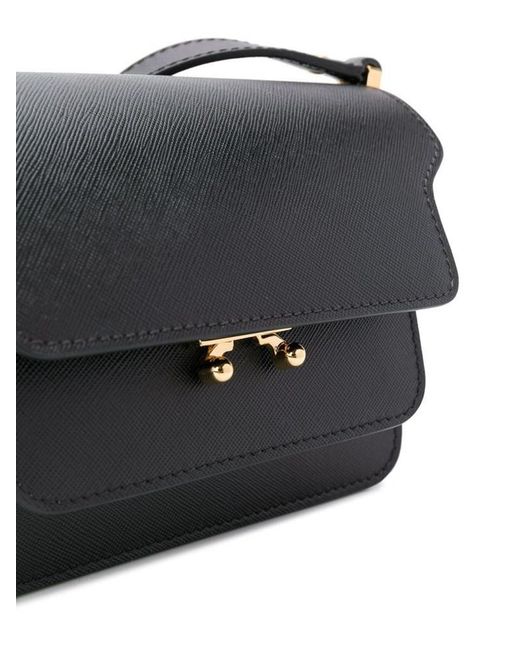 Marni Black Trunk Mini Crossbody Bag
