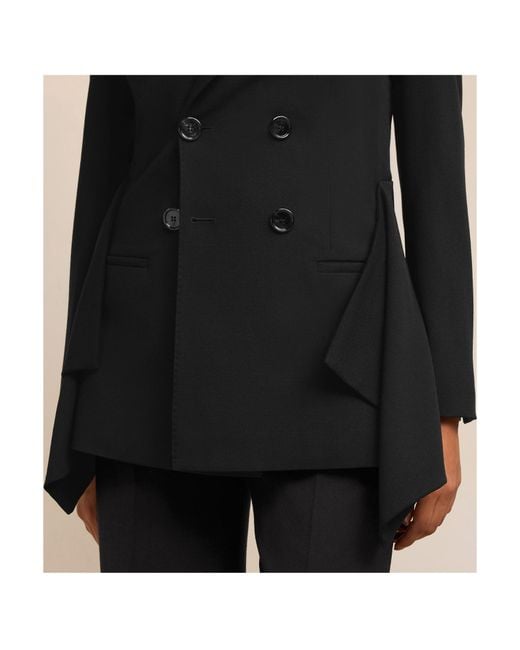 AMI Black Ami Double Breasted Tailored Blazer