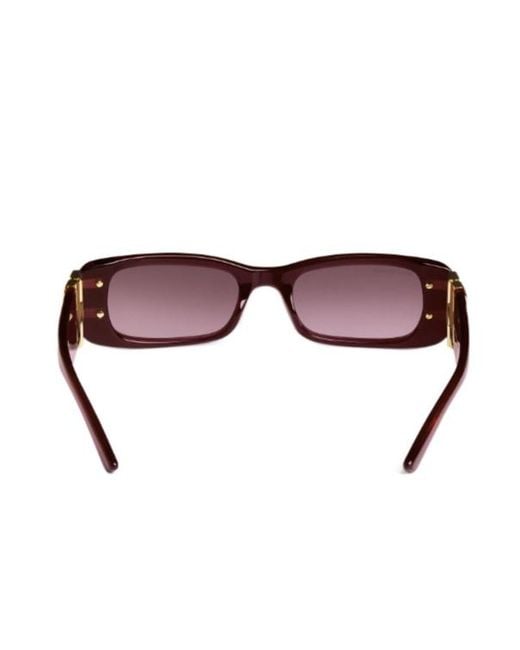 Balenciaga Purple Dynasty Rectangle Sunglasses for men