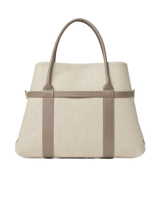 Loro Piana Natural Ghiera Shopper Large