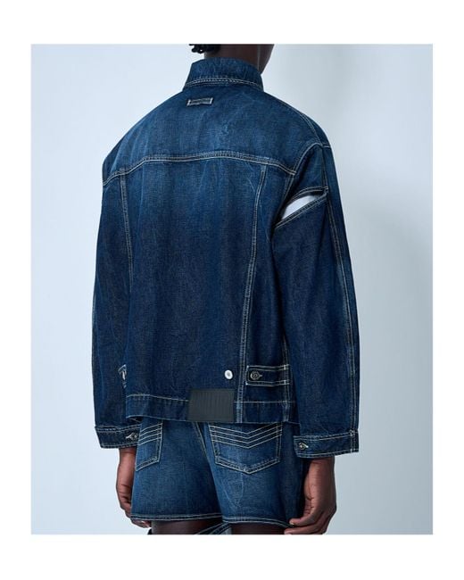Jean Paul Gaultier Blue Long Sleeved Denim Jacket for men
