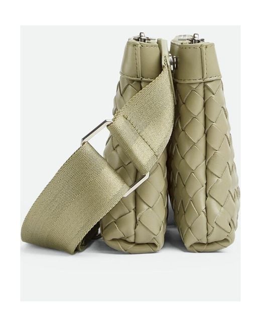 Bottega Veneta Green Intrecciato Duo Bag for men