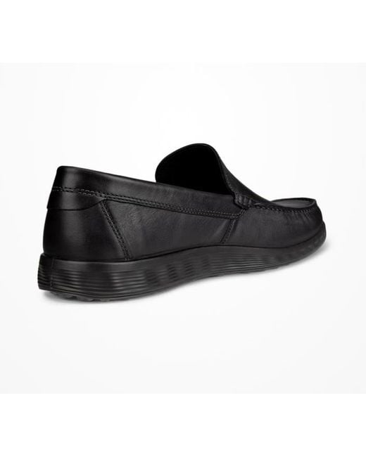 Ecco Black Round-Toe Loafers for men