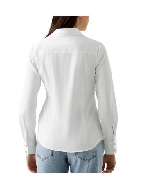 Guess White Long-Sleeved Shirt